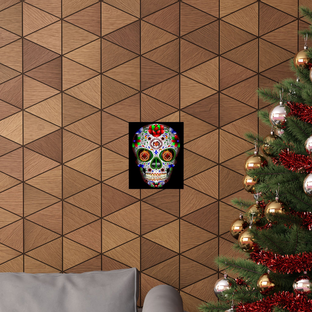 NA Sugar Skull 1  Vertical Posters