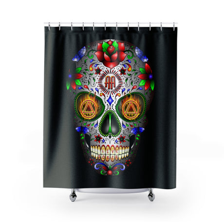 AA Sugar Skull Shower Curtains