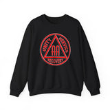 AA Black & Red Symbol dtg Crewneck Sweatshirt