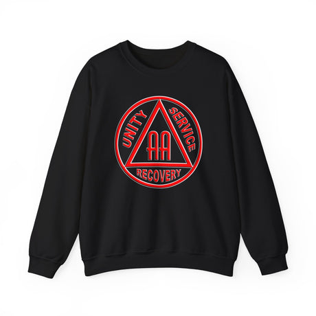 AA Black & Red Symbol dtg Crewneck Sweatshirt