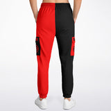 Black & Red Double Symbol AOP Sweat Pants