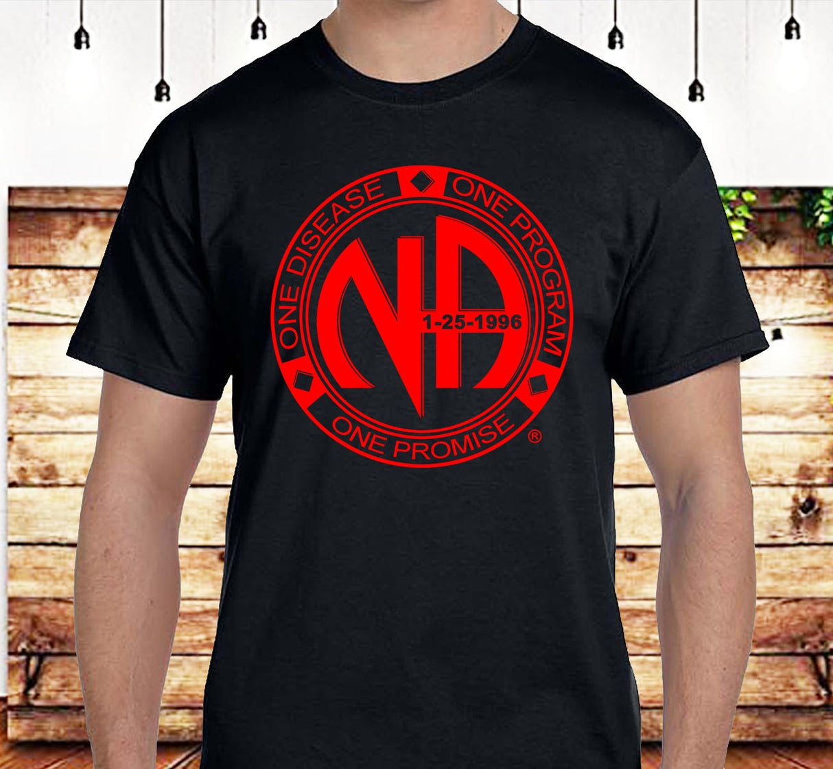 One Disease, One Program Red Custom Tee