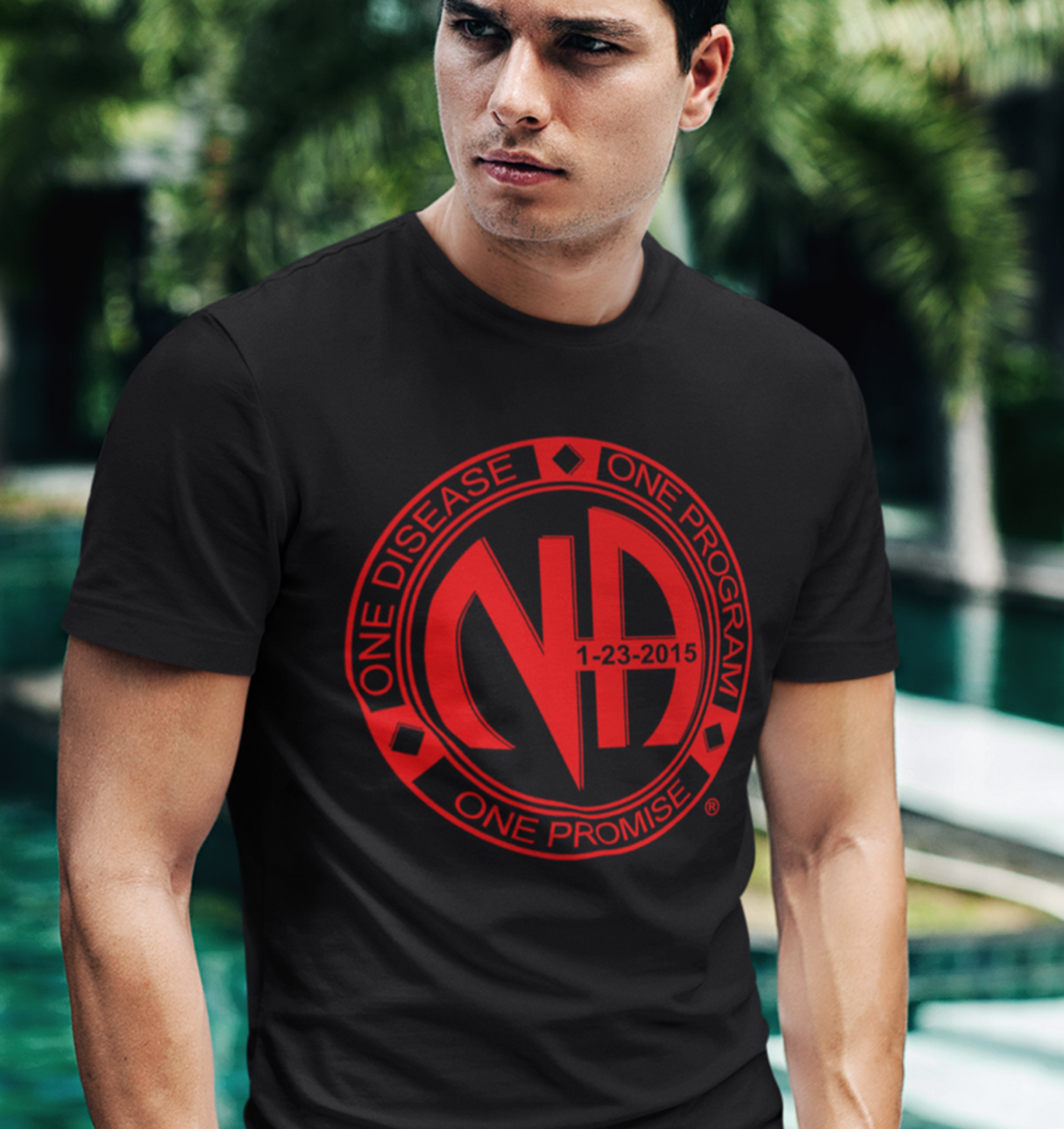 One Disease, One Program Red Custom Tee