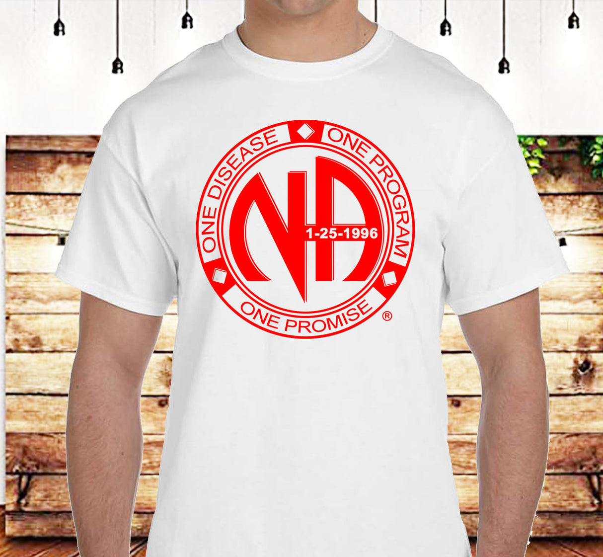 One Disease, One Program Red Custom Tee