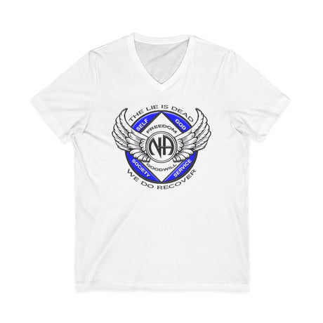 Winged NA Symbol dtg V-Neck Tee