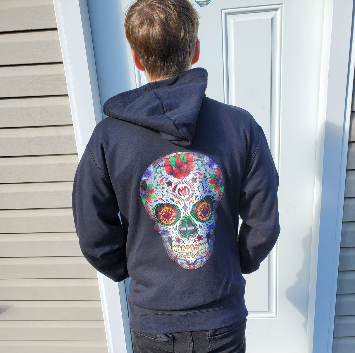 Zip-Up - Sugar Skull Zip-Up Hoodie