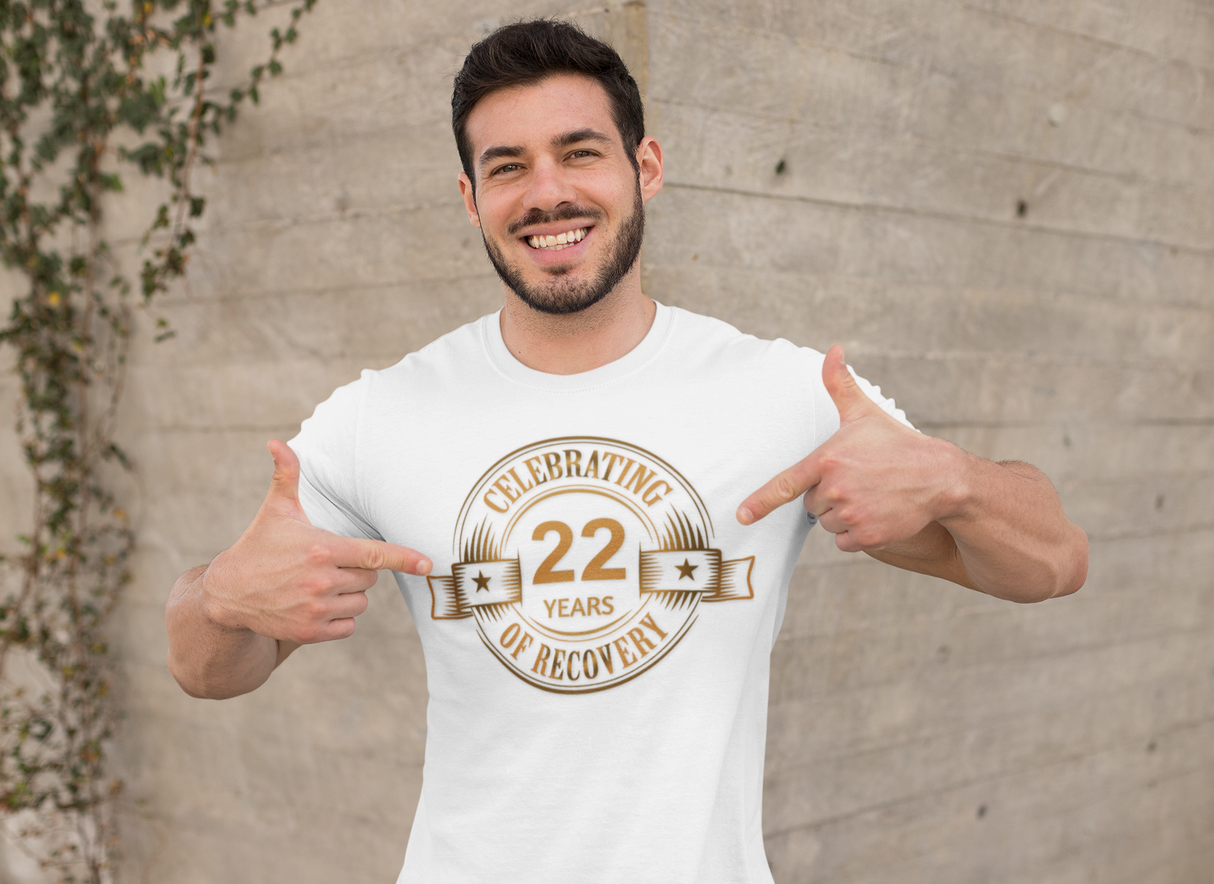 Custom Celebrating Recovery Badge dtg Tee