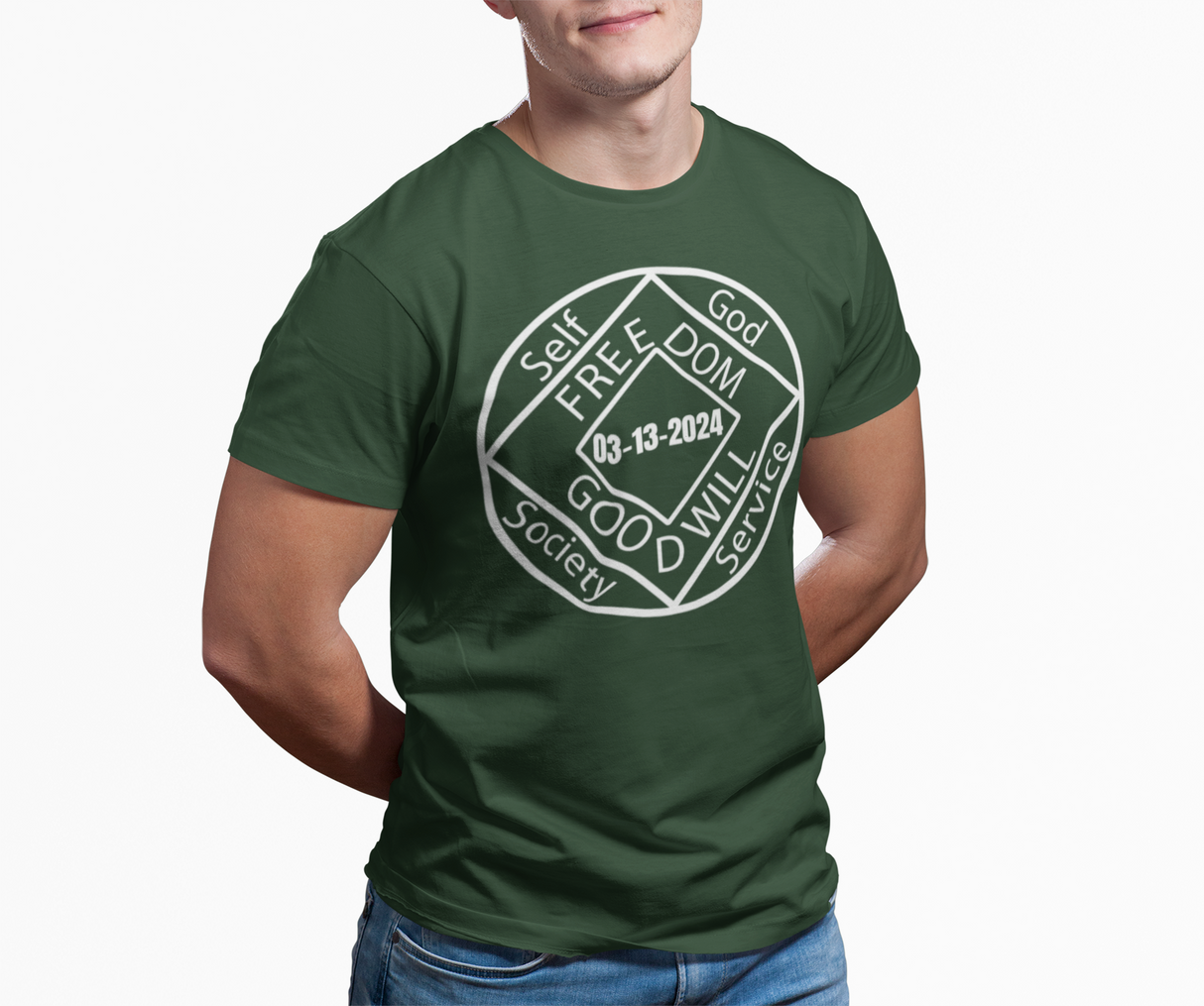 Custom Two-Sided NA Medallion dtg Tee