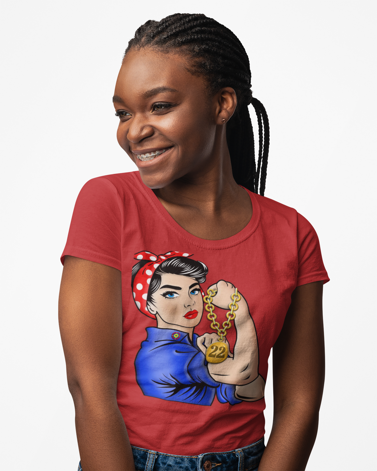 Custom Rosie The Riveter Women's Tee