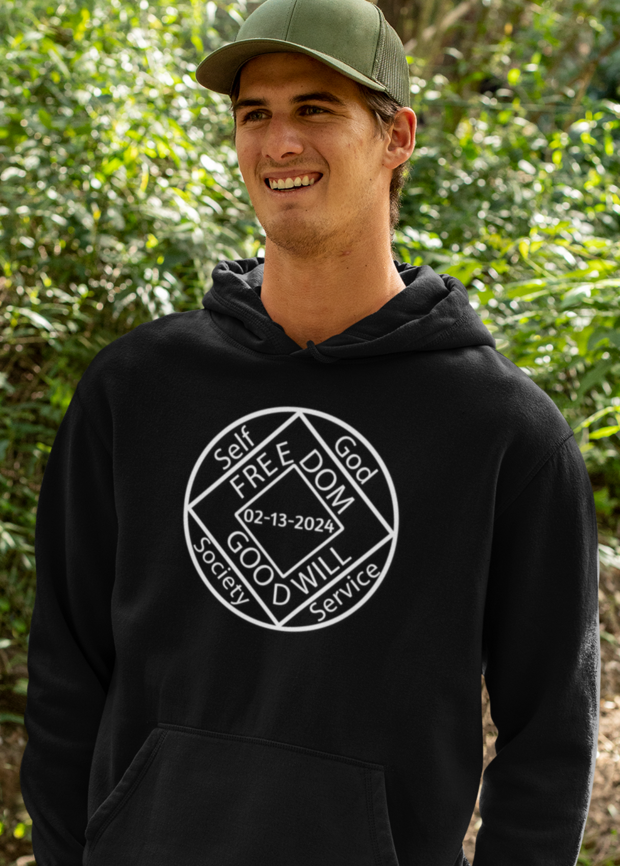 Custom NA Medallion Clean Date Hoodie