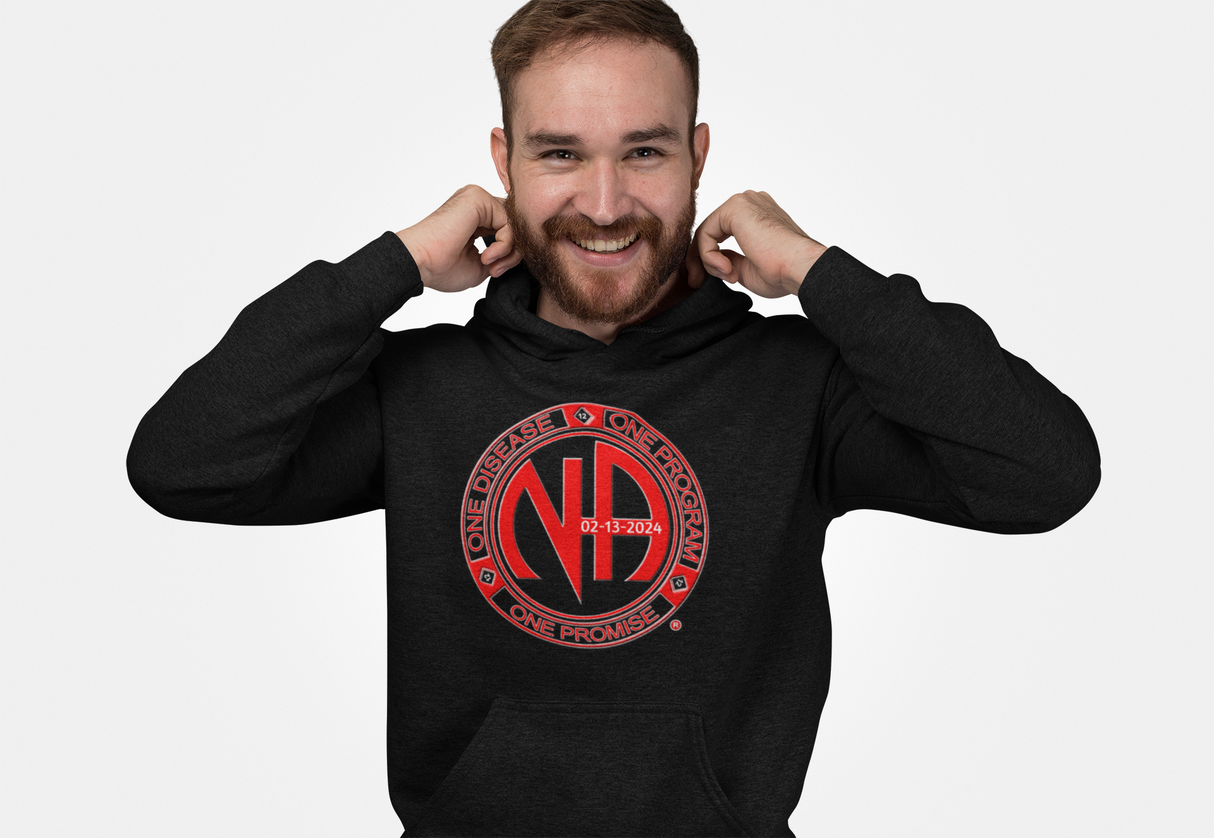 Custom Red One Disease, One Program Hoodie