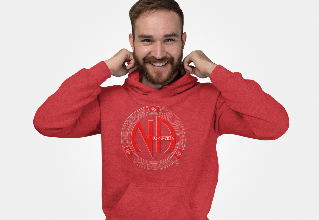 Custom Red One Disease, One Program Hoodie