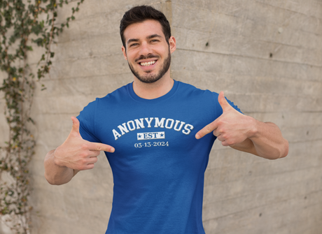 Custom Anonymous Est Clean Date Unisex Tee