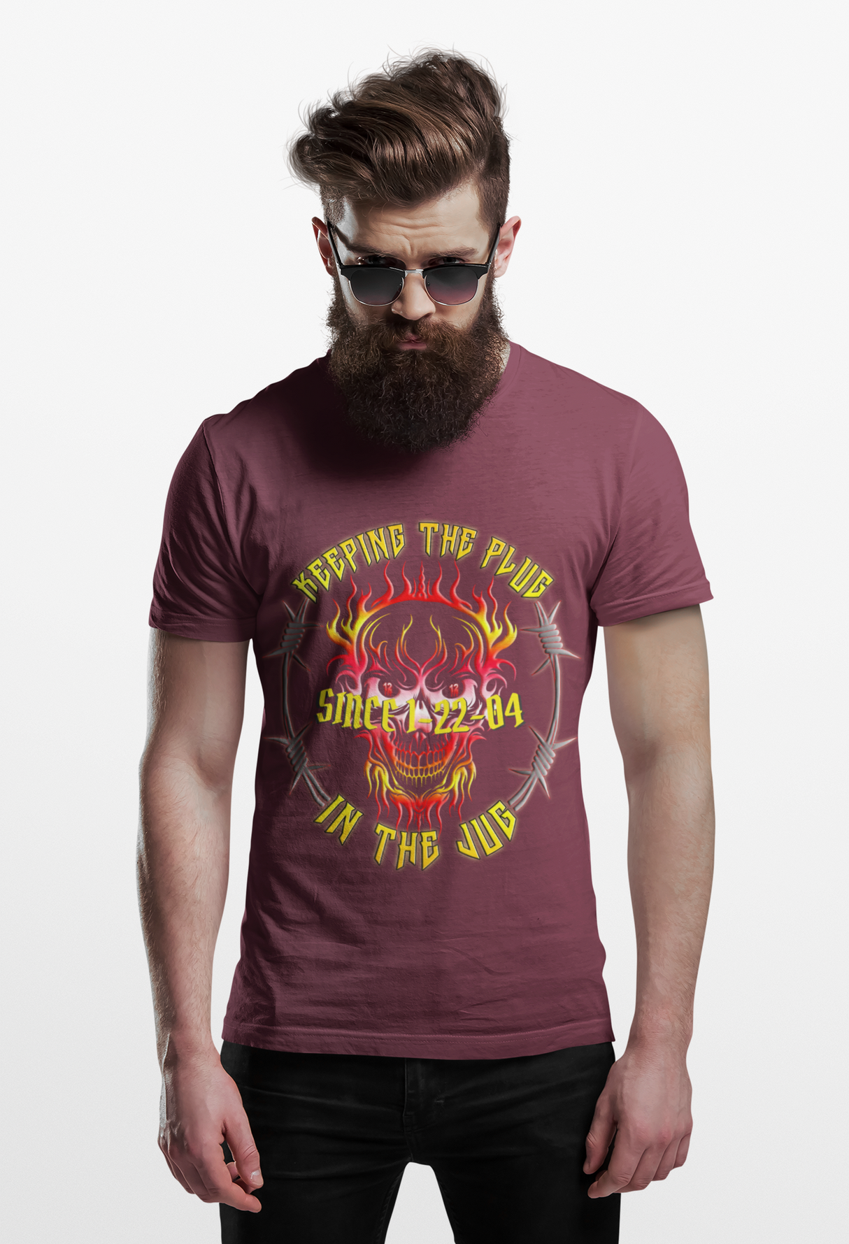 Custom AA Plug In Jug Skull Unisex Tee