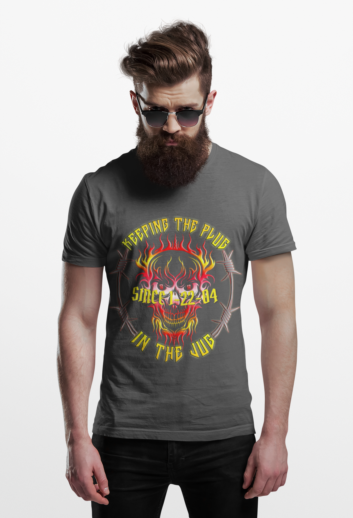 Custom AA Plug In Jug Skull Unisex Tee