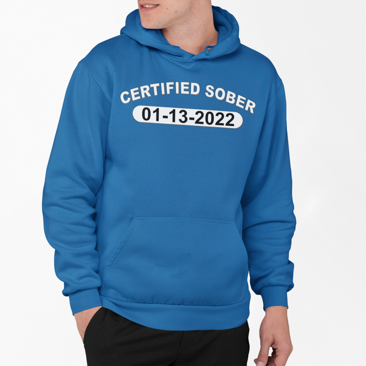 Custom AA Certified Sober Date Hoodie
