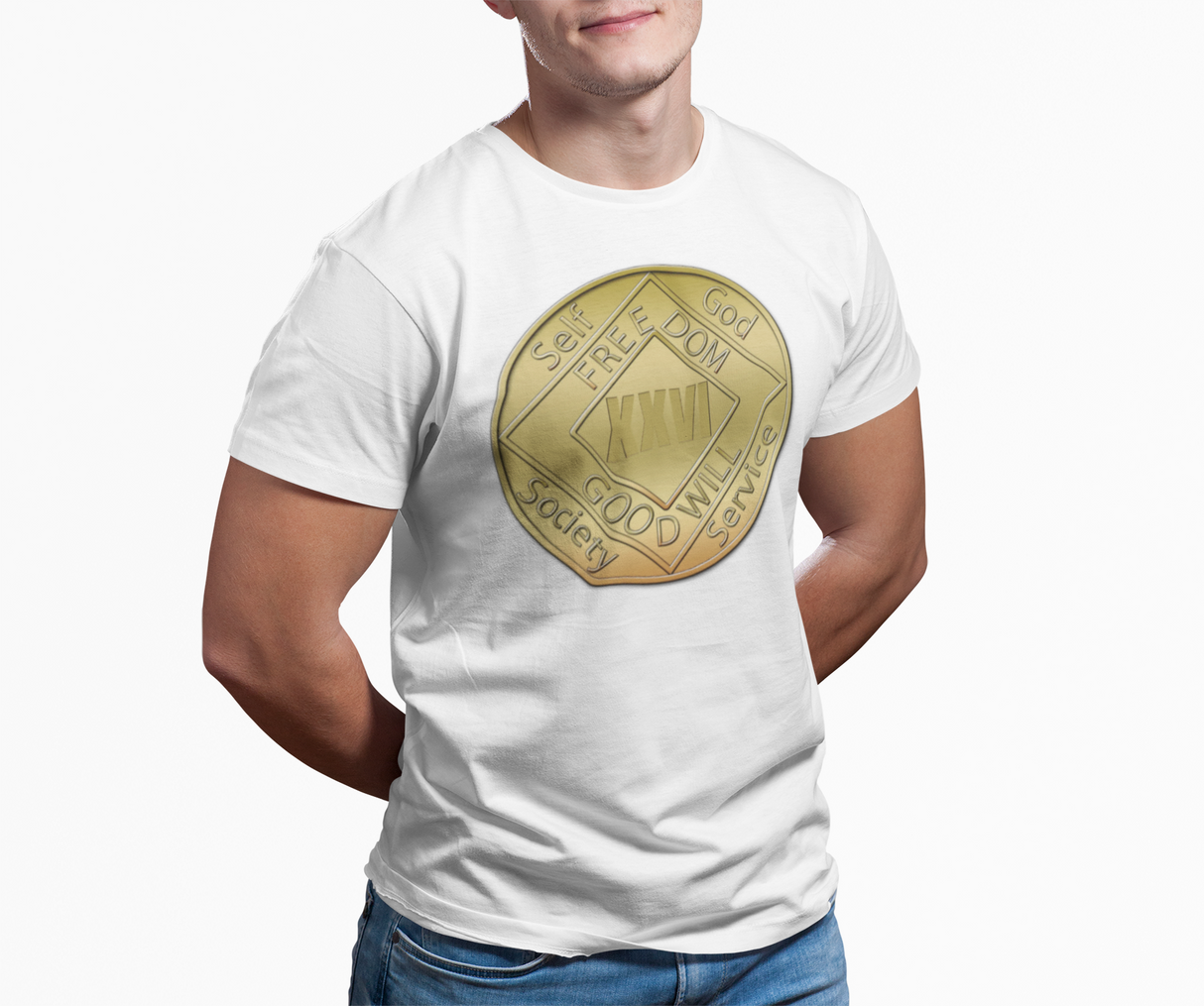 Custom Bronze NA Medallion dtg Tee