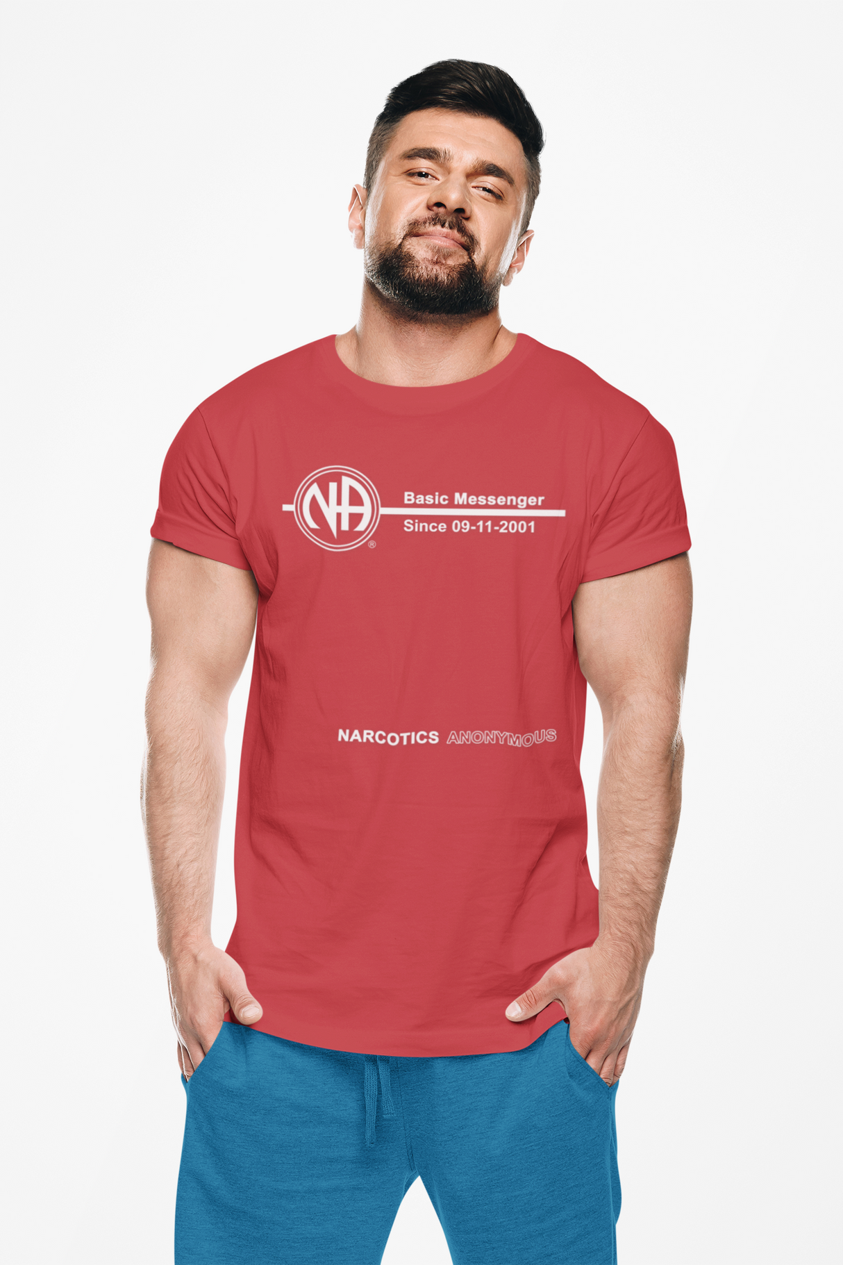 Custom Basic Messenger Clean Time dtg Tee