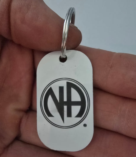 Clean Date White Dog Tag
