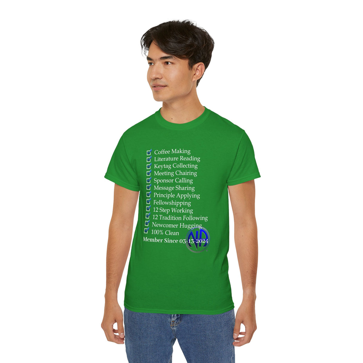 Custom Member Of NA Check List dtg Tee