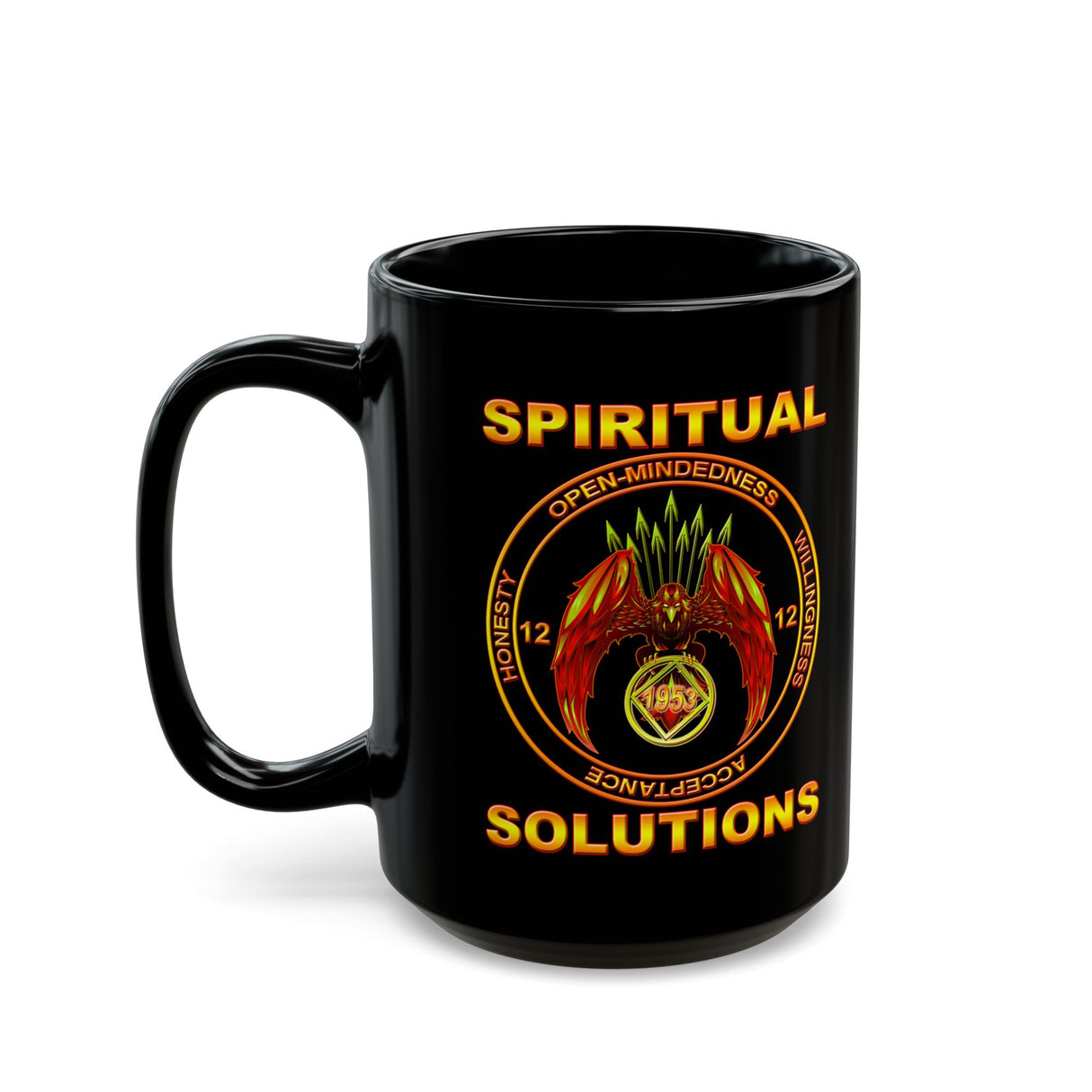 NA Spiritual Solutions V.2 11/15oz Black Mug