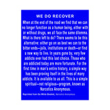 We Do Recover  Vertical Posters