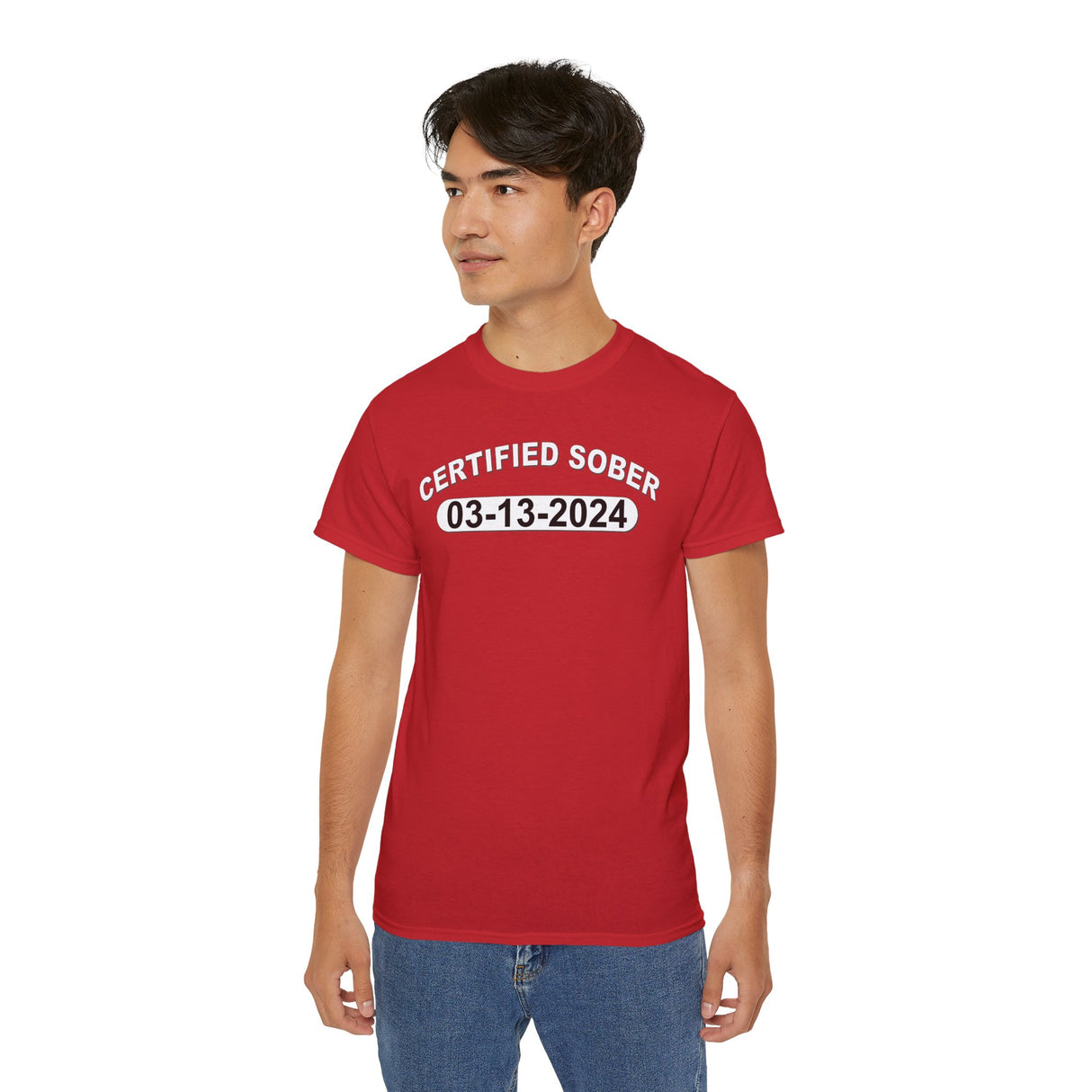 Custom AA Certified Sober Date Unisex Tee