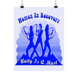 Women In Recovery  Vertical Posters