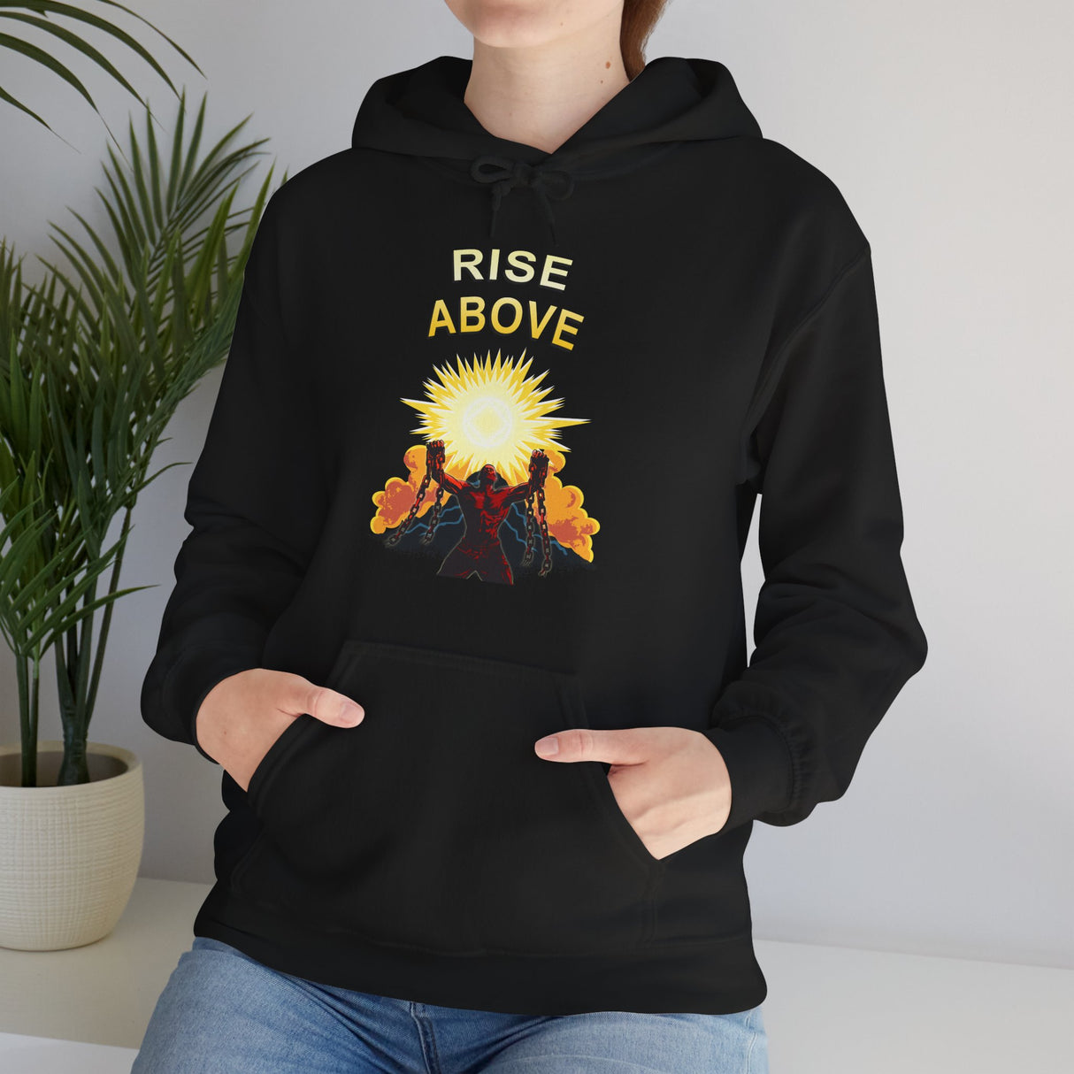 Rise Above V.2 dtg Hoodie