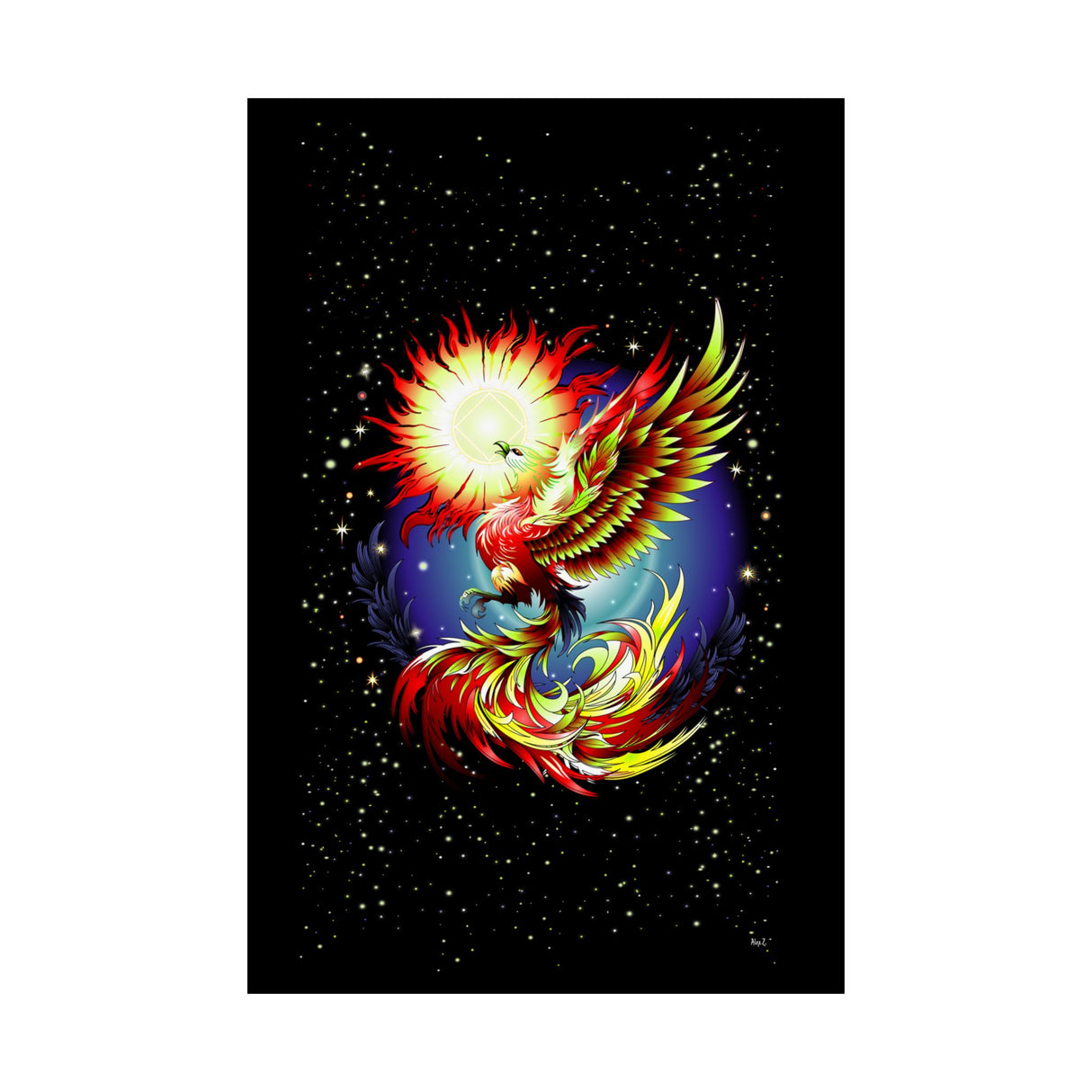 Pheonix Rising Vertical Posters