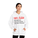 100% Clean V.2 dtg Hoodie