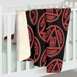 AA Symbol Black & Red Fleece Blanket