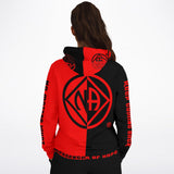 Black & Red Double Symbol AOP Hoodie