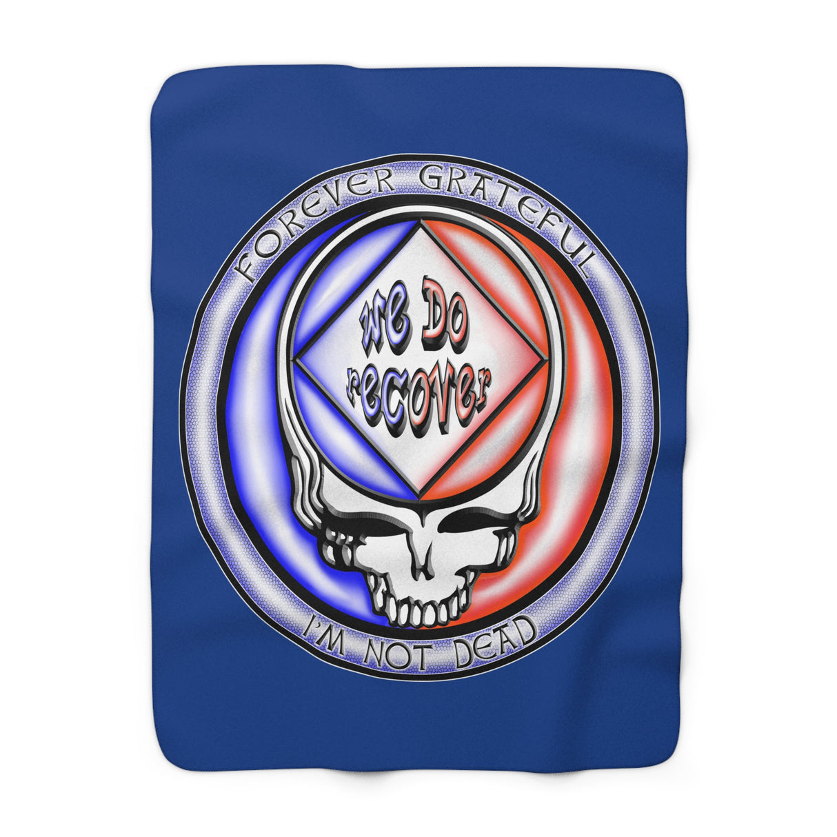 Forever Grateful Not Dead  Fleece Blanket