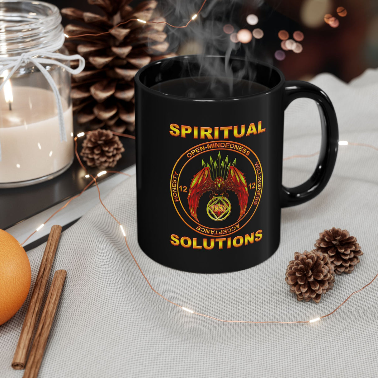 NA Spiritual Solutions V.2 11/15oz Black Mug