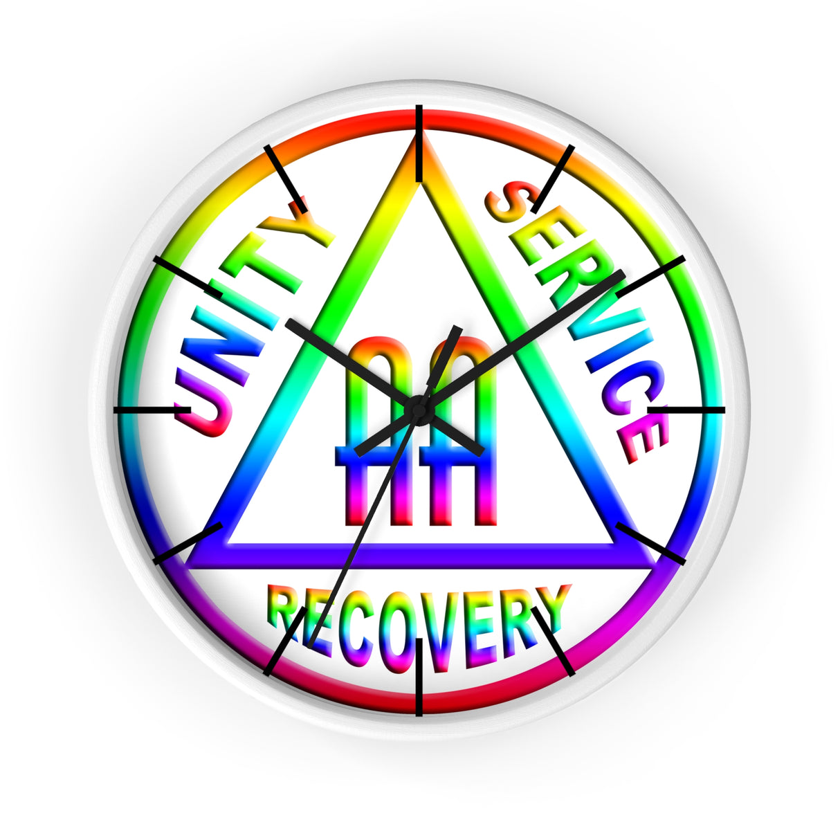 AA Rainbow Symbol Wall Clock