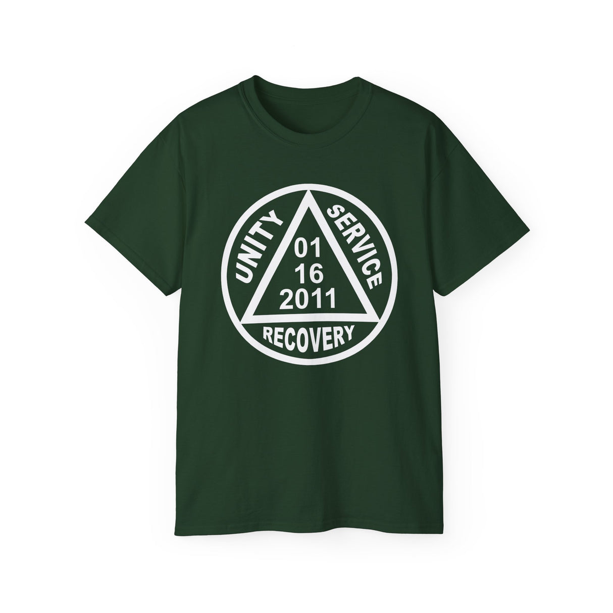 Custom Sober Date AA Symbol Unisex Tee