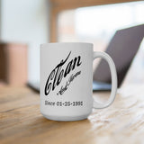 Cola Style Customized Ceramic Mug, (11oz, 15oz)