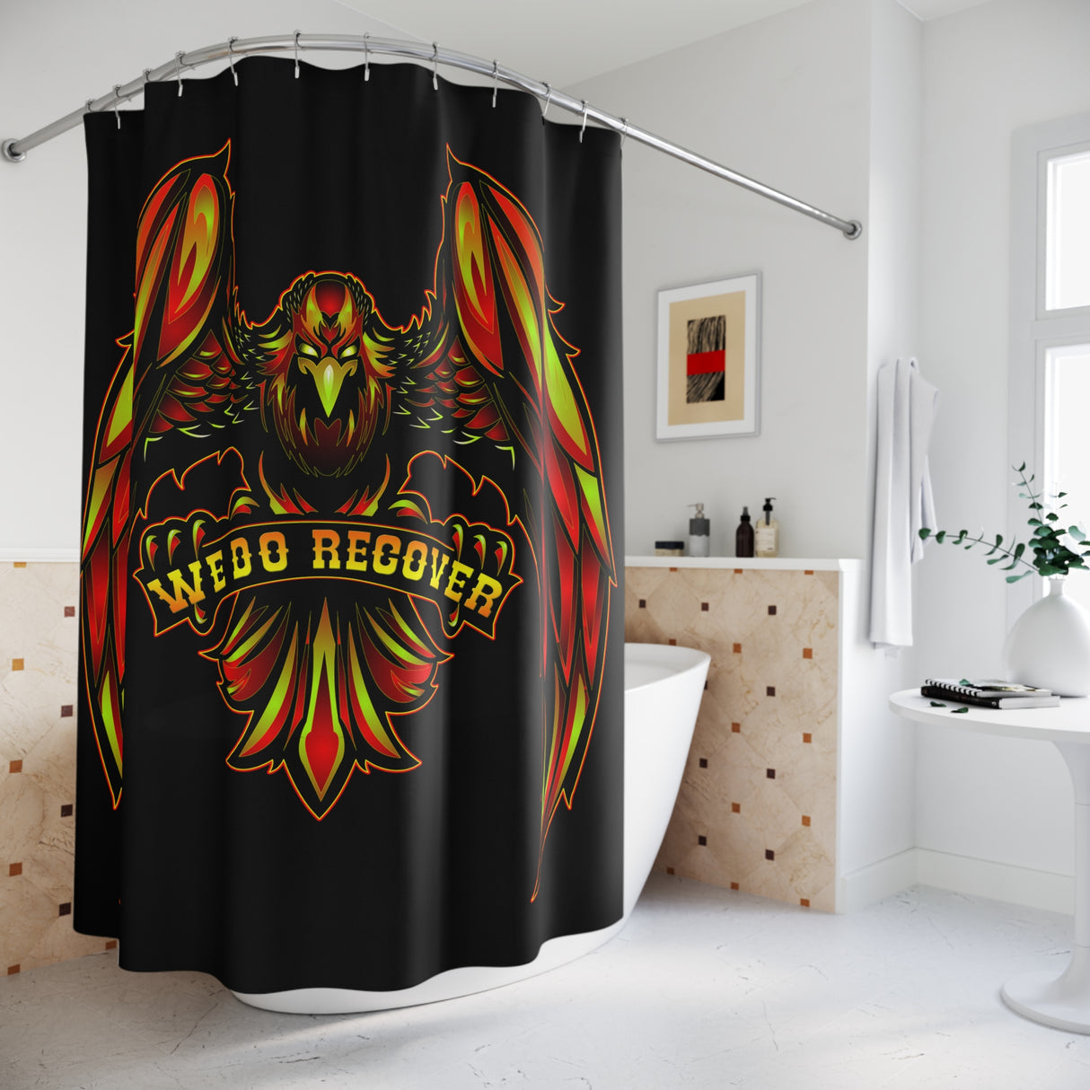 We Do Recover Eagle Shower Curtains