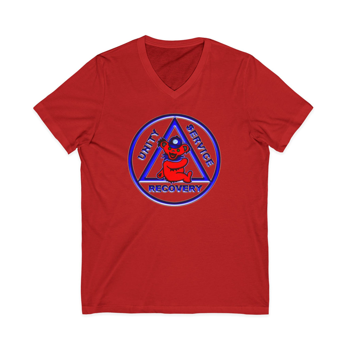 Teddy On AA Symbol AA V-Neck Tee