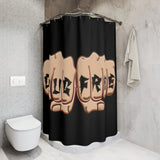 Drug Free Fist Shower Curtains