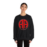 Red AA Logo dtg Crewneck Sweatshirt