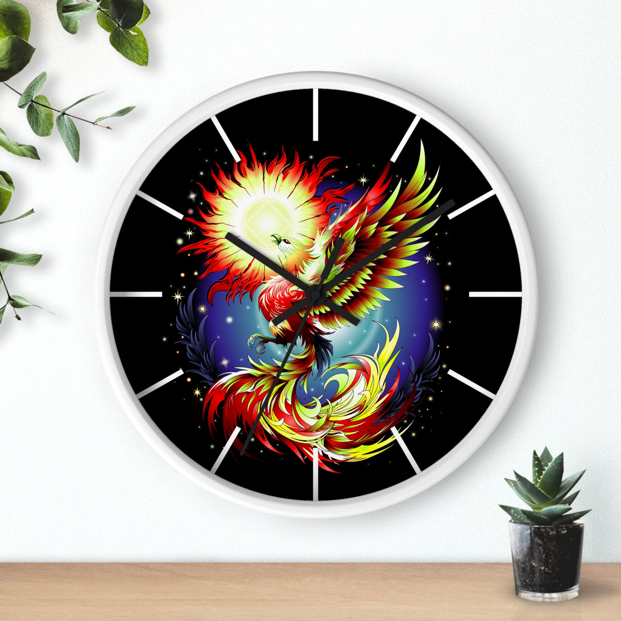 Phoenix Rising Wall clock