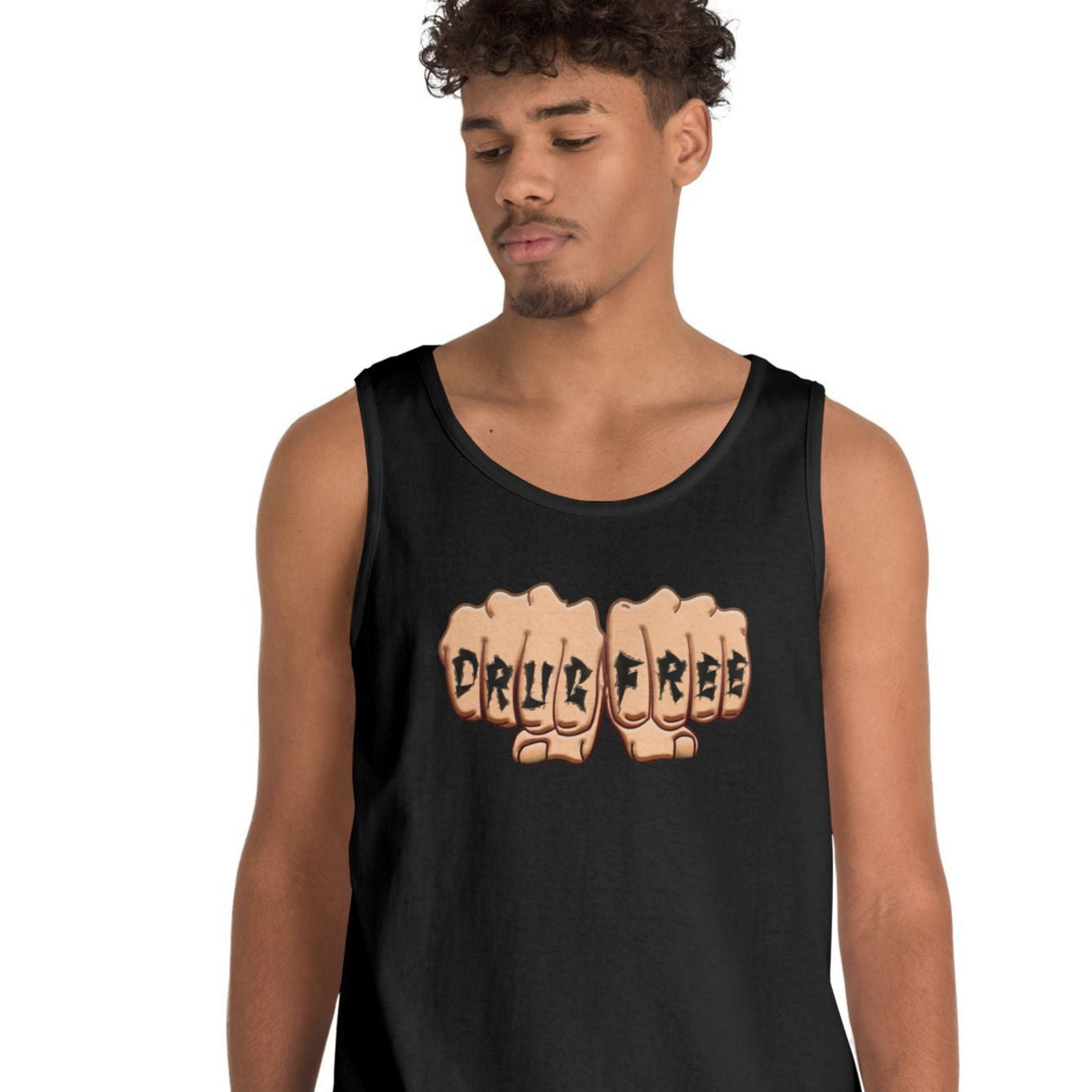 Drug Free Fist dtg Tank Top