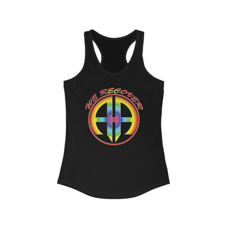 We Recover Rainbow AA Racerback Tank