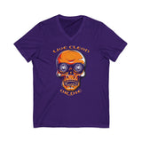 Live Clean Skull  dtg V-Neck Tee