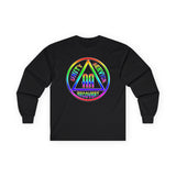 AA - Double AA Rainbow Symbol Long Sleeve dtg Tee