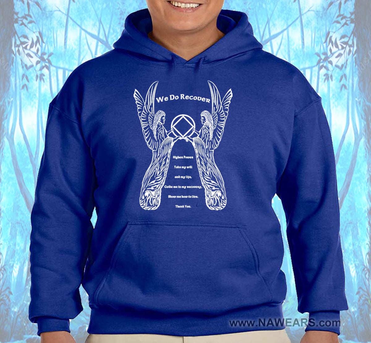 3rd Step Angel Black Pullover Hoodie