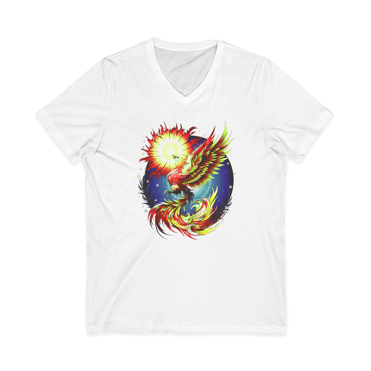 Phoenix Rising V.2 dtg V-Neck Tee