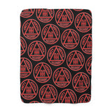 AA Symbol Black & Red Fleece Blanket